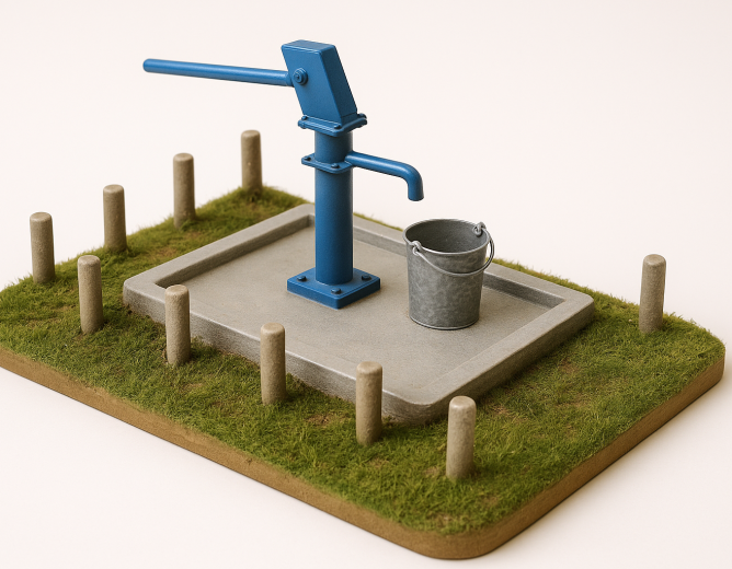 Construction d’un forage à PMH à Elog-Tomo