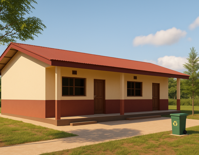 Construction d’un bloc de deux salles de classe au CES de Koan